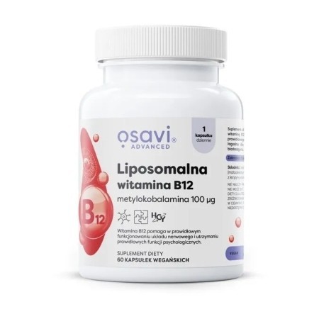 Vitamine B12 liposomale/méthylcobalamine 100 µg - 60 gélules vegan