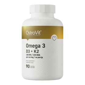 Oméga-3 + Vitamine D3 + K2 - 90 gélules