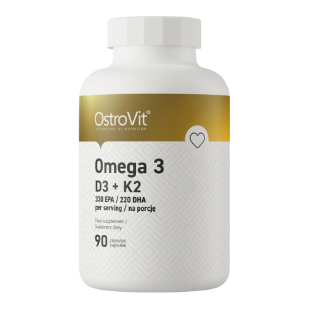 Oméga-3 + Vitamine D3 + K2 - 90 gélules