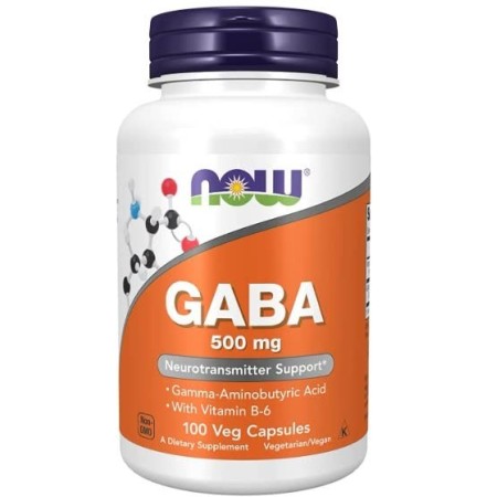 GABA avec vitamine B6 500 mg – 100 gélules végétales
