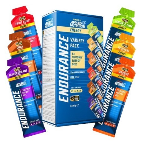 Gel énergétique isotonique Endurance, pack varié - 6 x 60 g