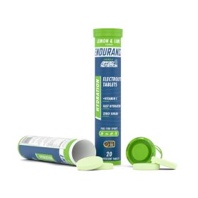 Comprimés effervescents d’hydratation Endurance aux électrolytes, citron & citron vert - 20 comprimés