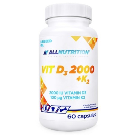 Vitamine D3 2000 + K2 - 60 gélules