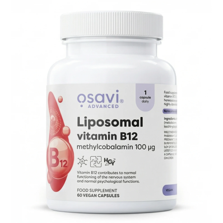 Vitamine B12 liposomale/méthylcobalamine 100 µg - 60 gélules vegan